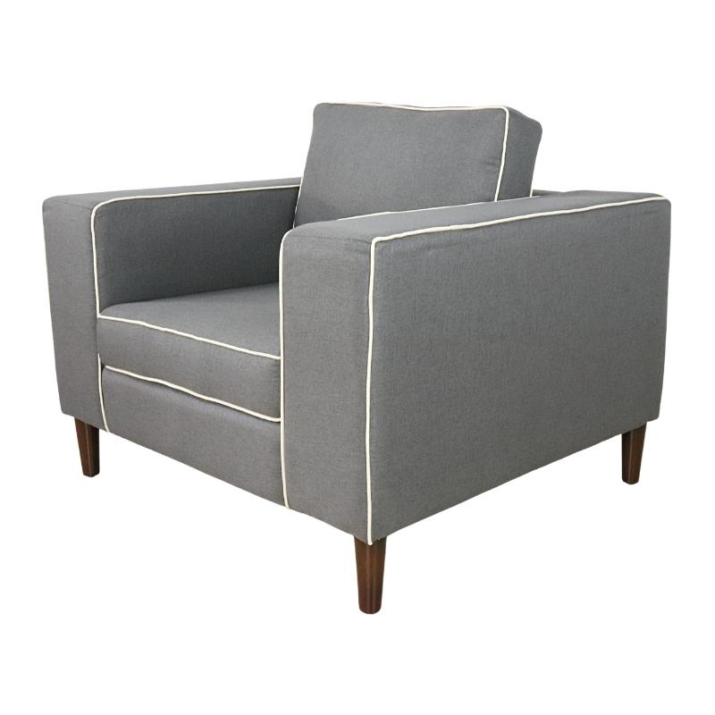 Sillón Moderno Individual Gris Vancouver