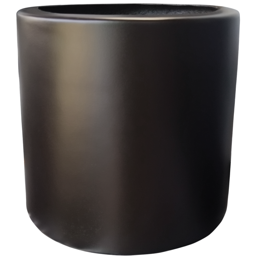 Maceta de fibra de vidrio modelo Cilindro 50cm chocolate*