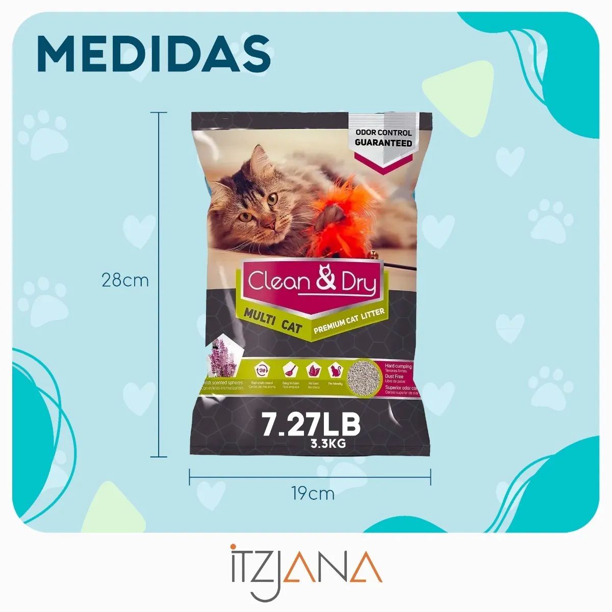 Arena para gato premium 16.5 kg