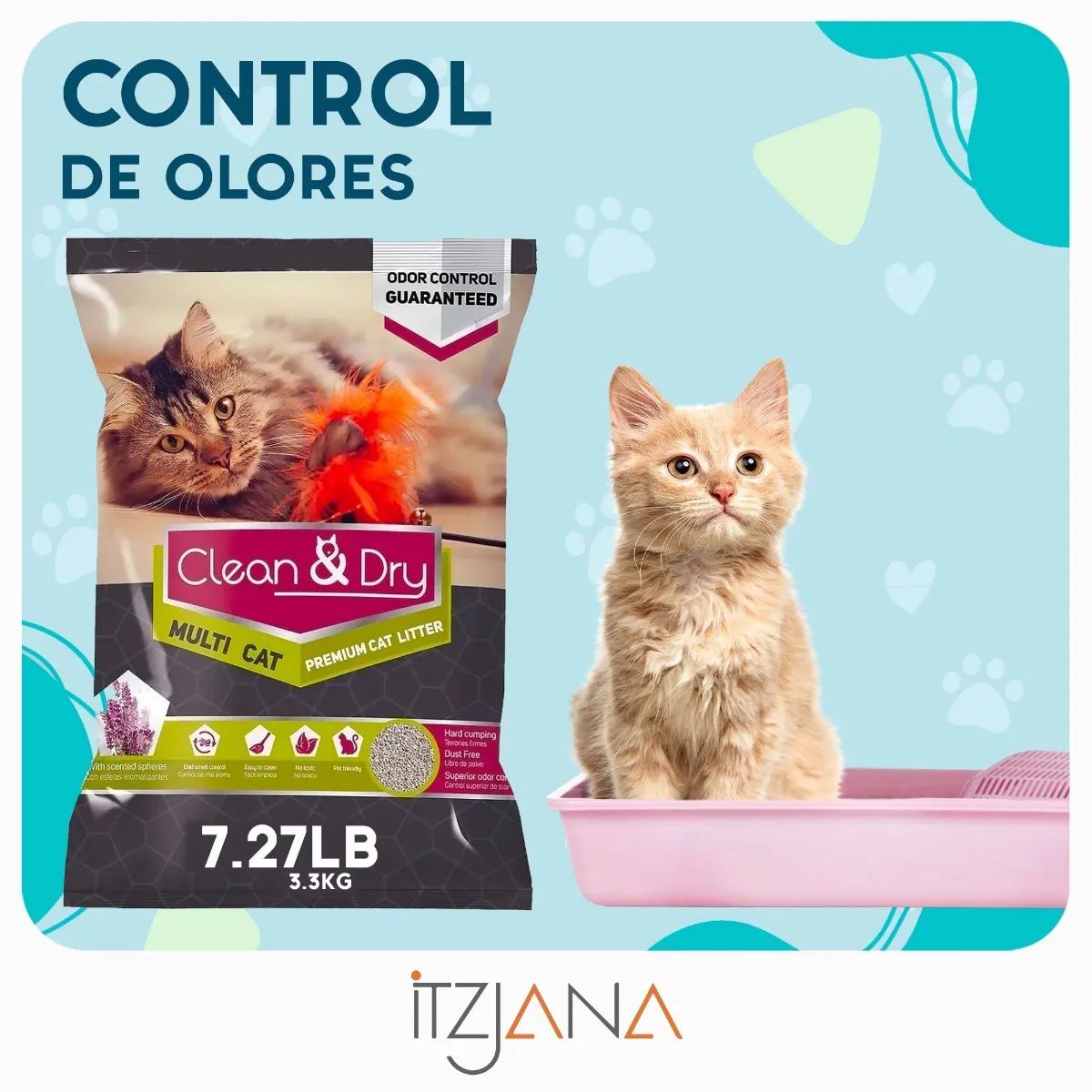 Arena para gato premium 16.5 kg