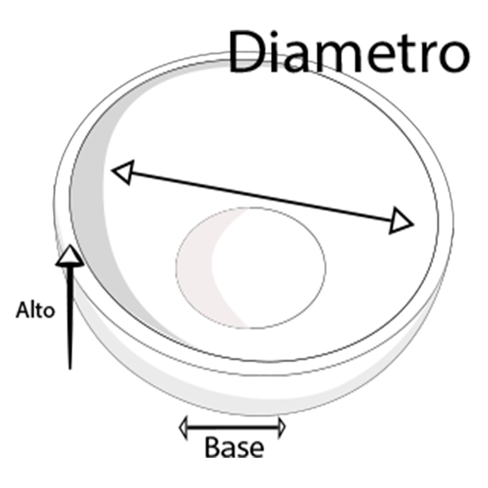 Maceta de fibra de vidrio modelo Luna mini  chocolate*