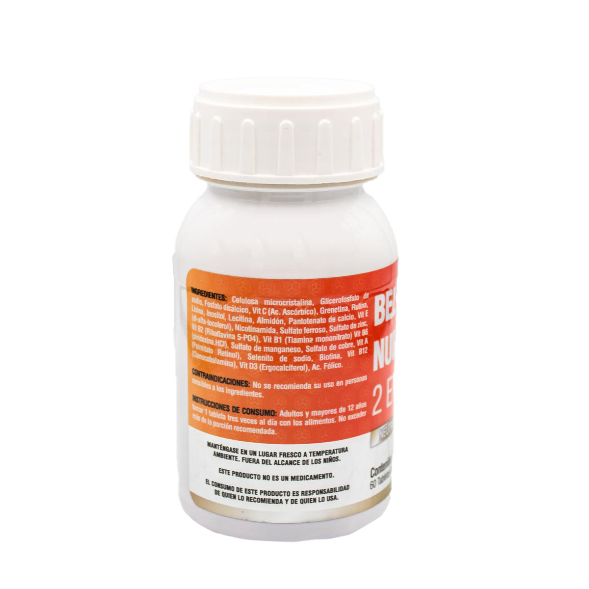 Suplemento alimenticio con vitaminas y minerales, Bellodmax Nubión B12, 60 tabl