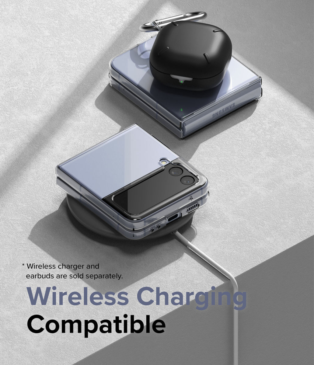 Funda Para Galaxy Z Flip 4 Ringke Slim Rígida Transparente
