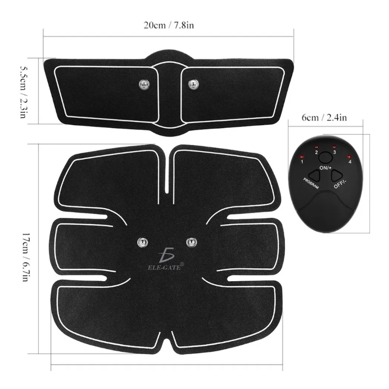 Parche Inteligente Músculo Abdominal Brazo Pierna Fitness