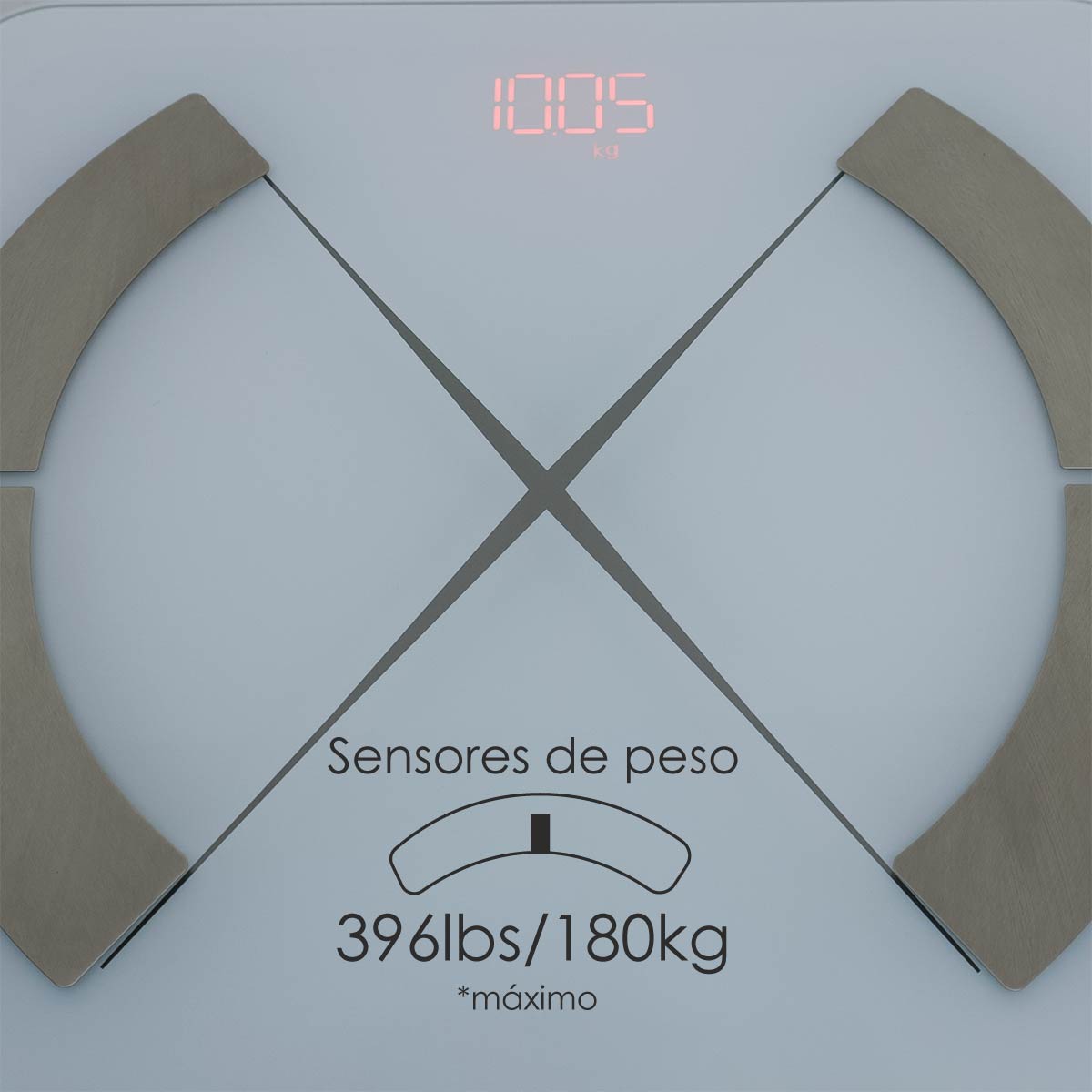 Báscula Digital Analizador De Grasa Corporal Inteligente 