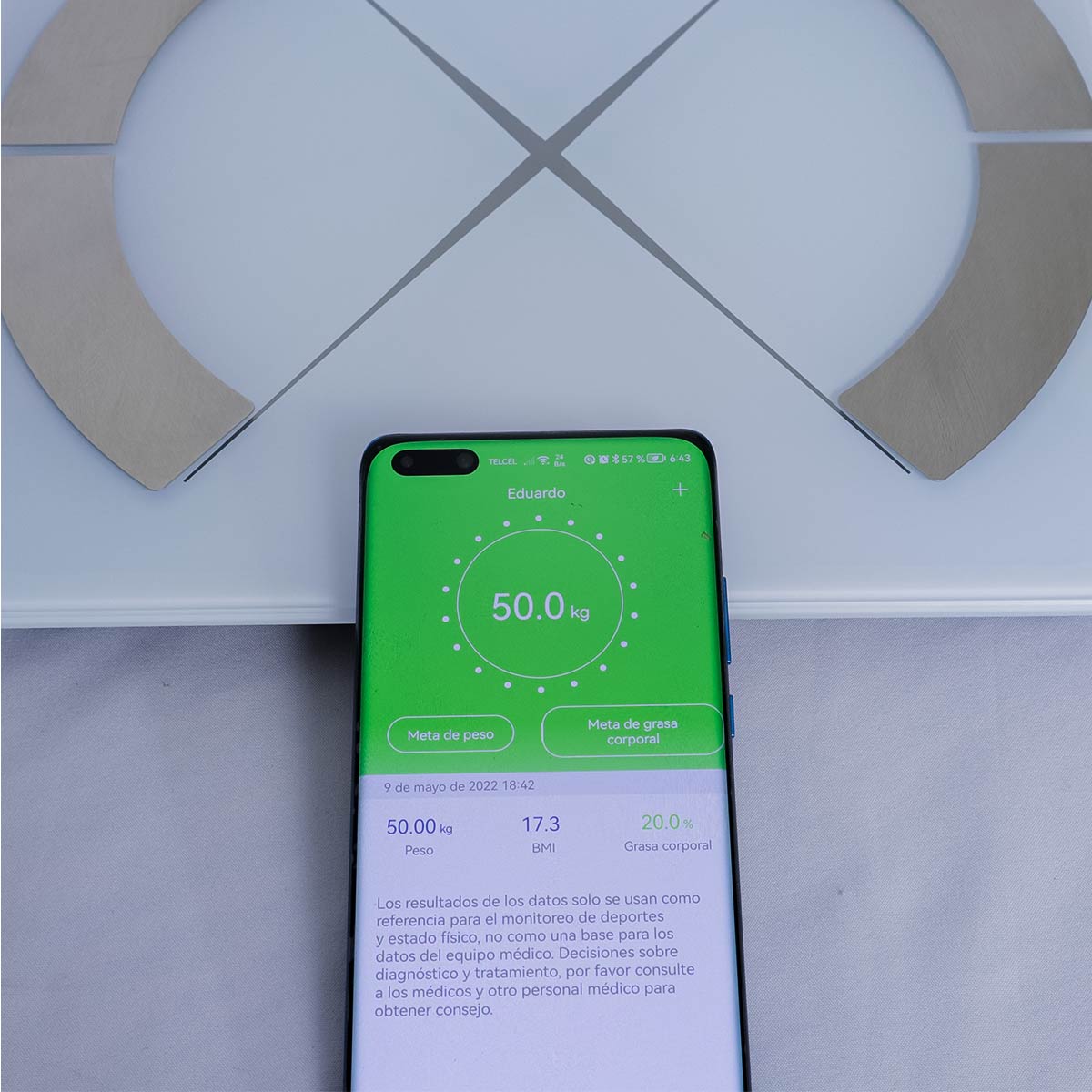 Báscula Digital Analizador De Grasa Corporal Inteligente 