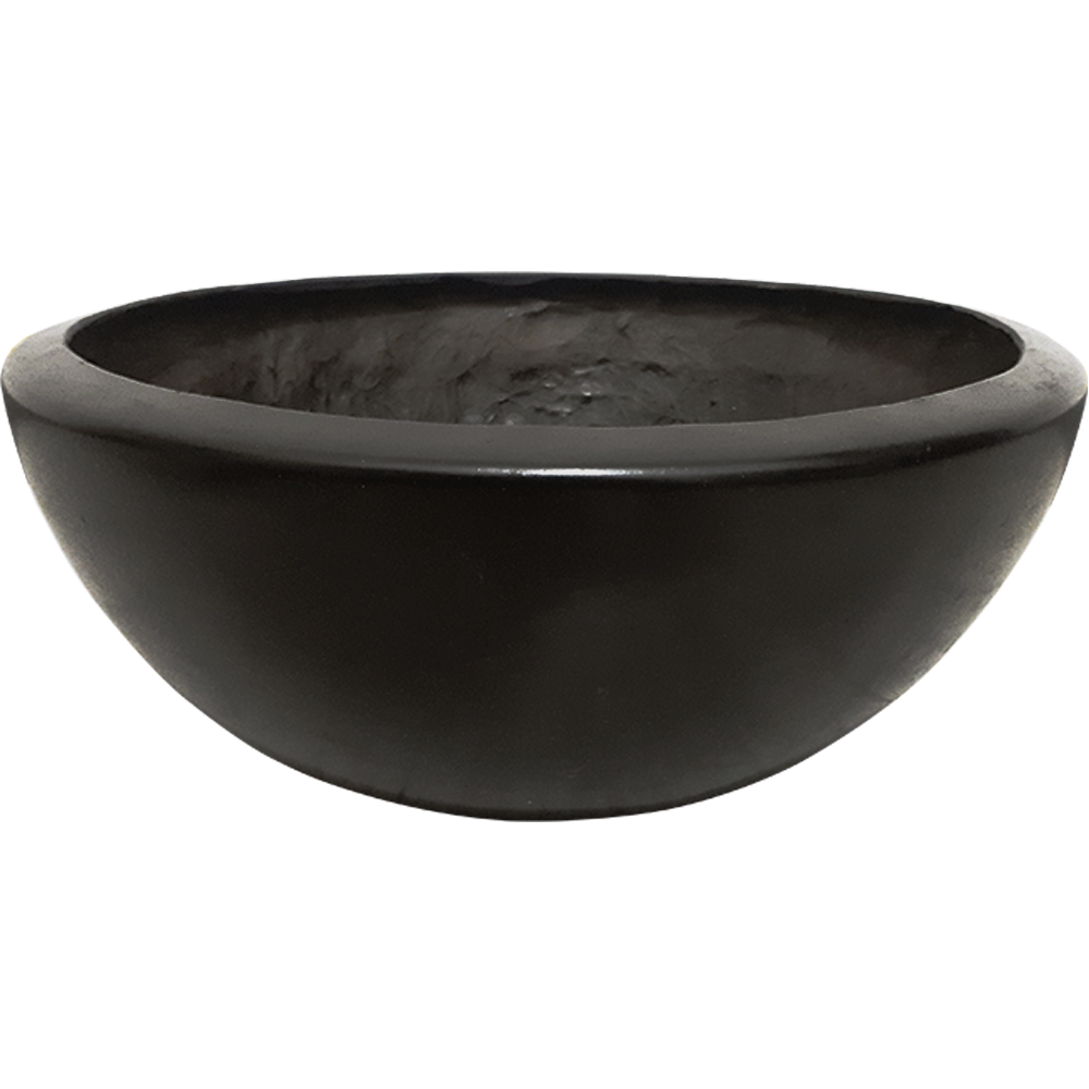 Maceta de fibra de vidrio modelo Luna Mediana  chocolate*