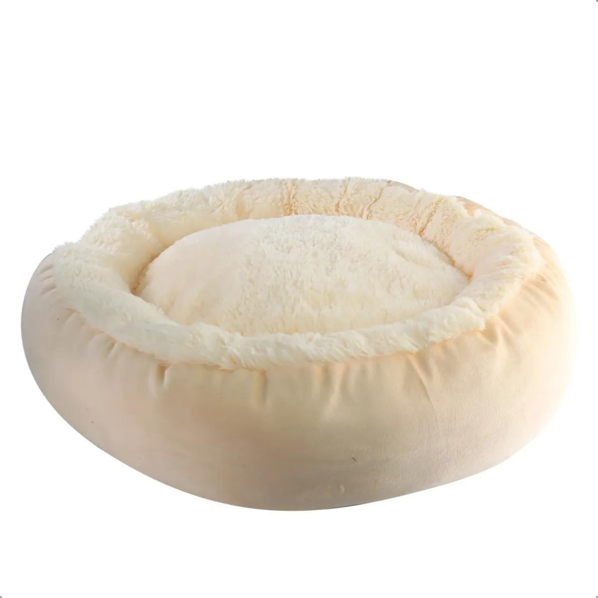 Cama para perro grande tipo dona lisa 80cm gris