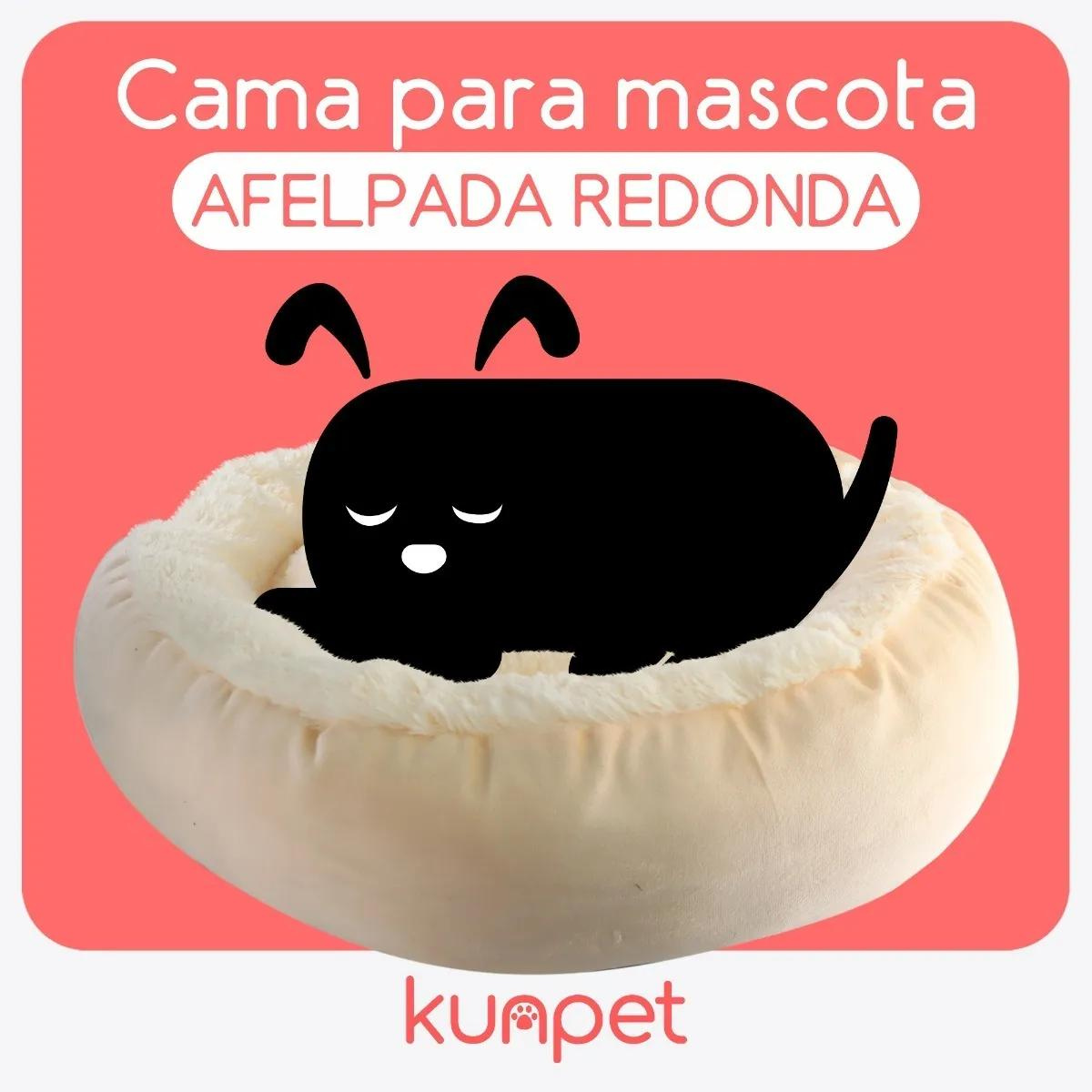 Cama para perro grande tipo dona lisa 80cm gris