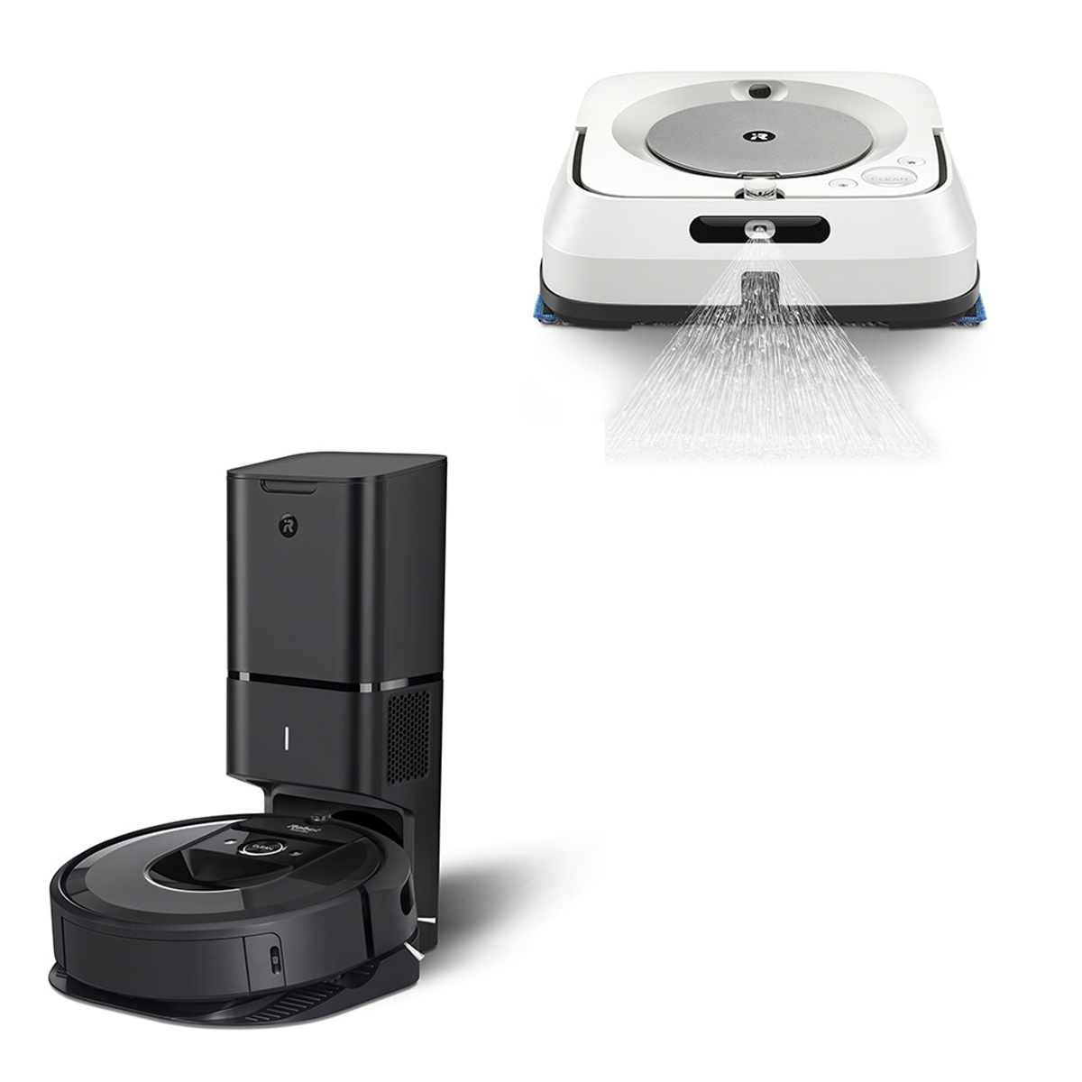 Paquete Robot Aspiradora iRobot Roomba i7+ & Robot Trapeador Braava jet m6