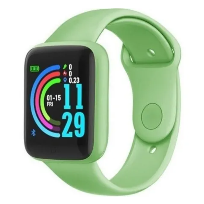 Smartwatch Reloj Inteligente D20 Y68 Verde Reloj Inteligente Bluetooth Contra Agua 