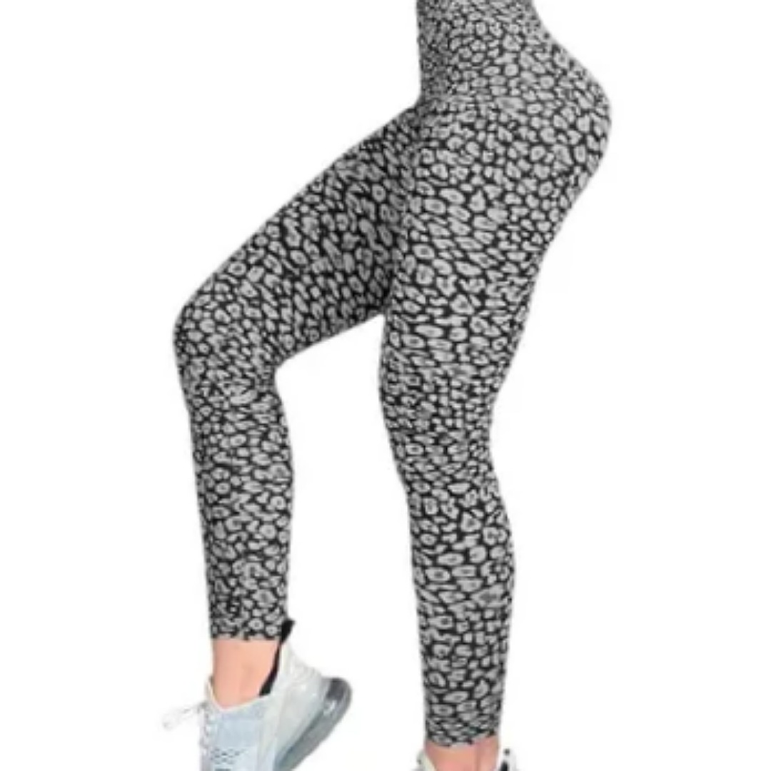 Mallon Lycra Leggins Mujer Licra Gym Casual Malla Talle Alto