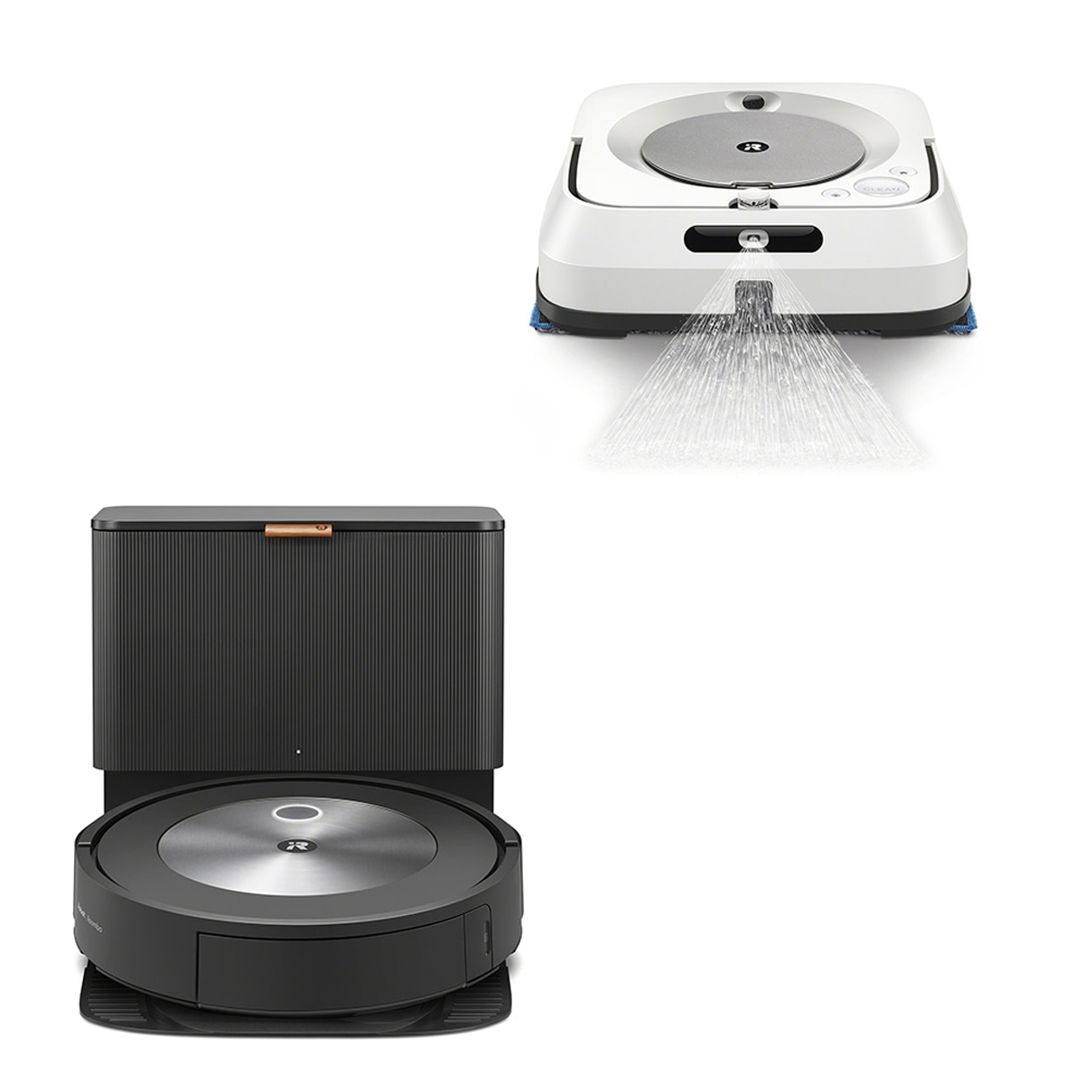 Paquete Robot Aspiradora iRobot Roomba j7+ & Robot Trapeador Braava jet m6