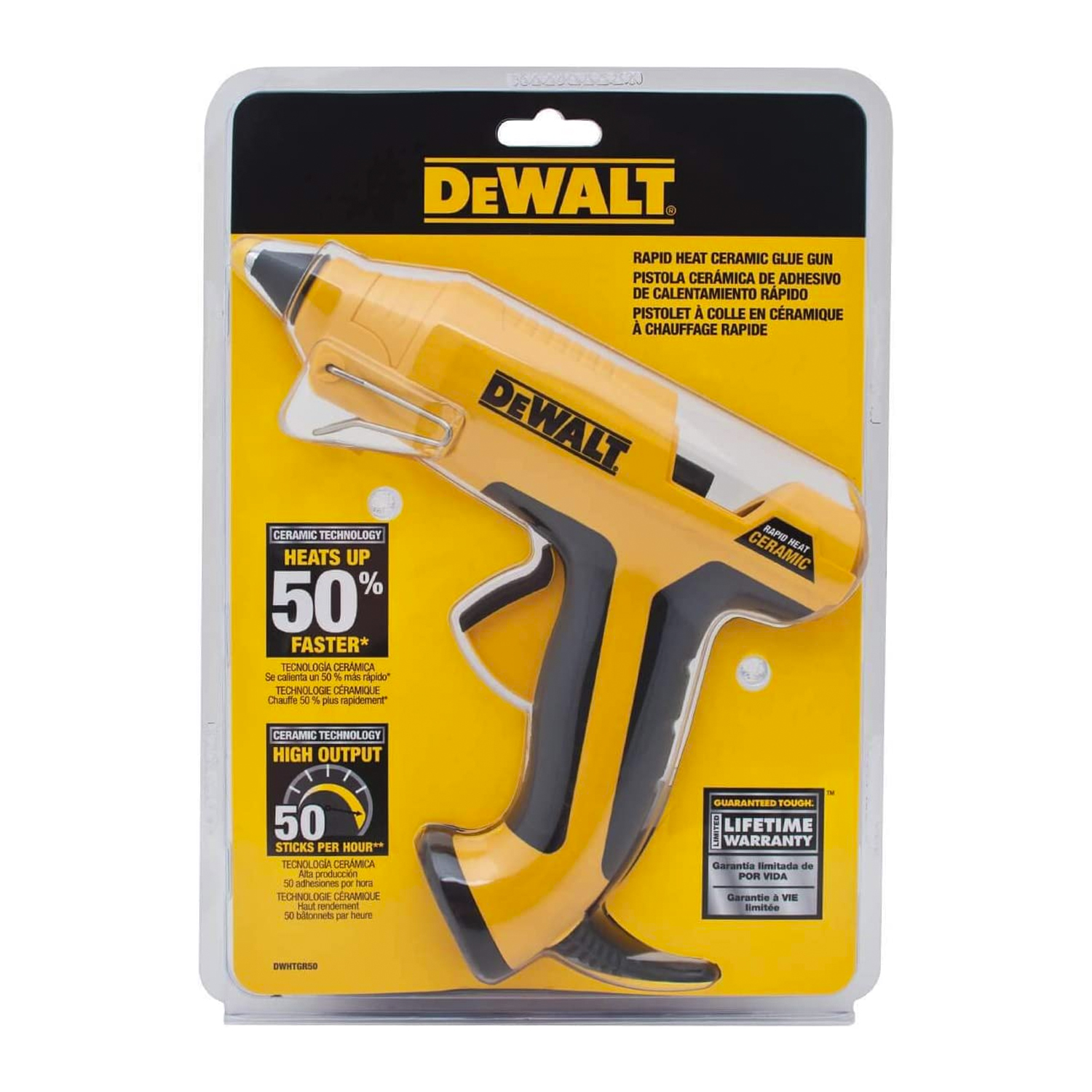 DeWalt Pistola Cerámica de Silicón de Rápido Calentamiento