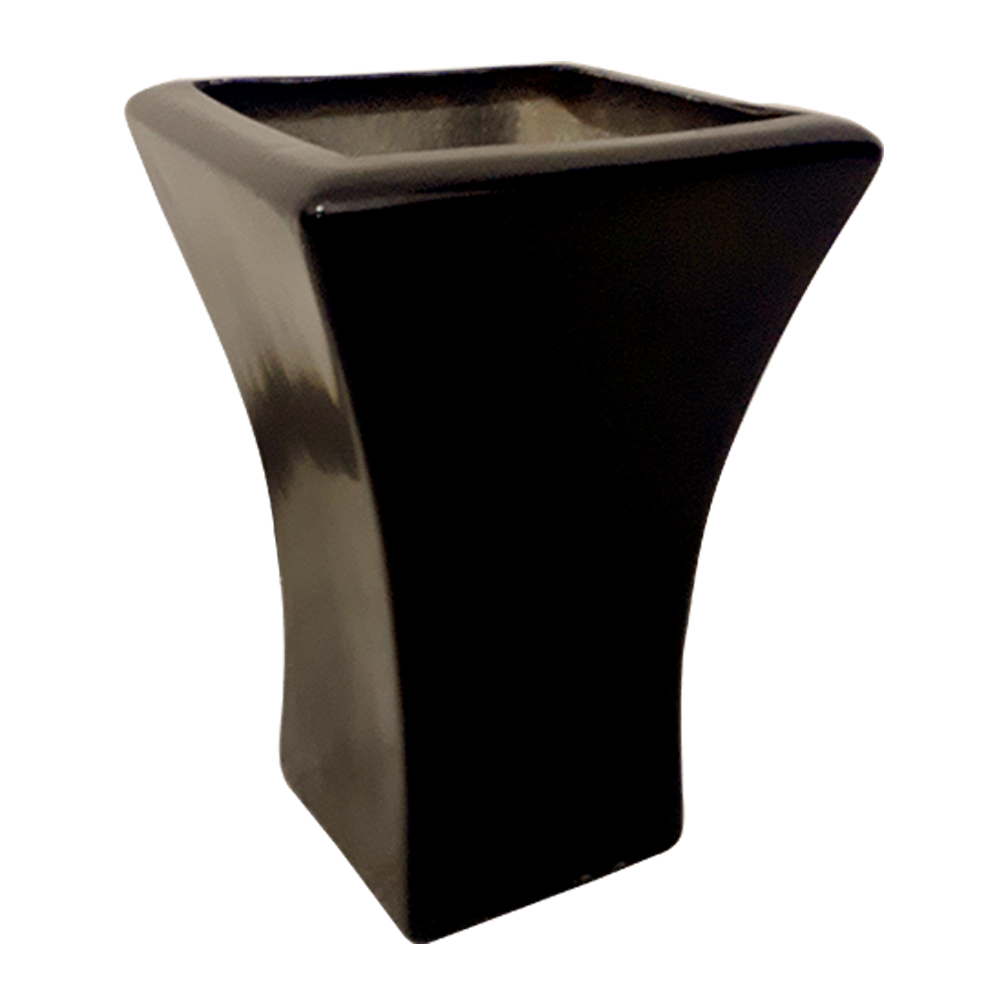 Maceta de fibra de vidrio modelo Francés Chico chocolate*