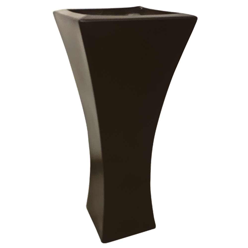 Maceta de fibra de vidrio modelo Francés Grande chocolate*