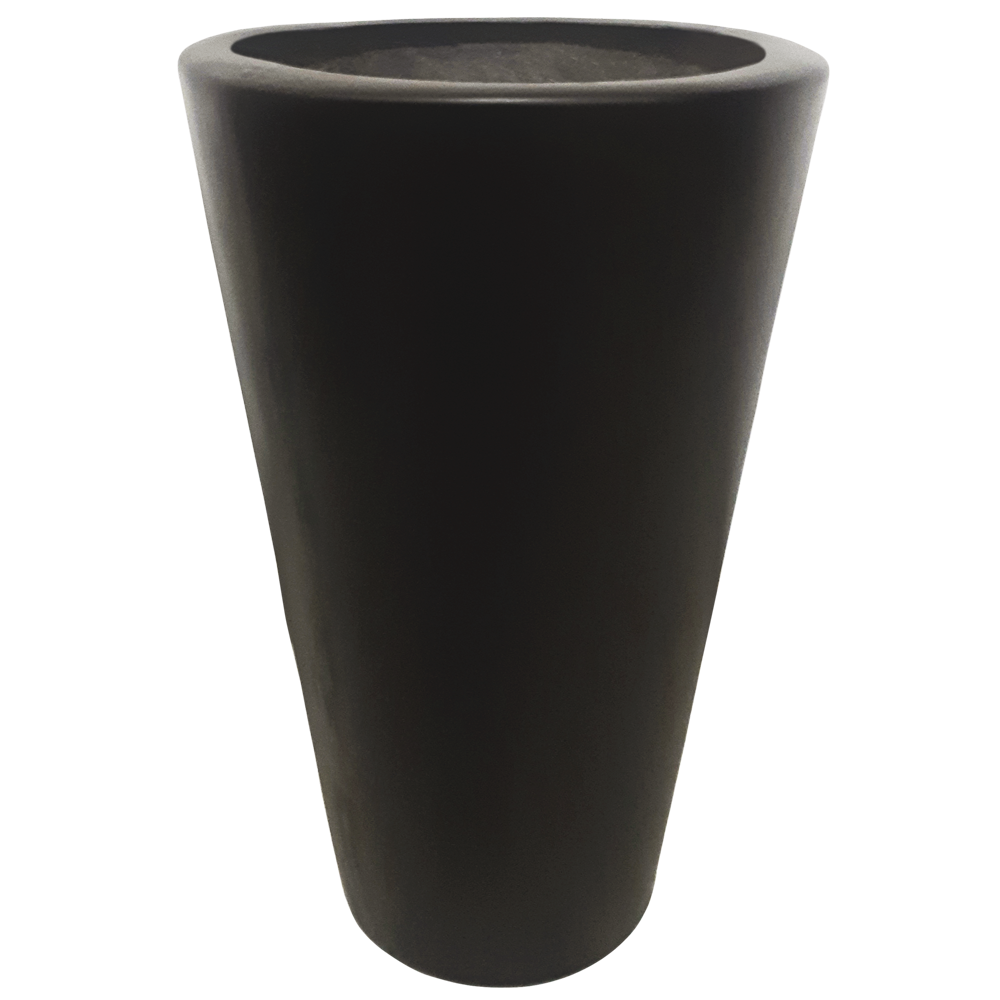 Maceta de Fibra de Vidrio Modelo Babel Grande Chocolate*