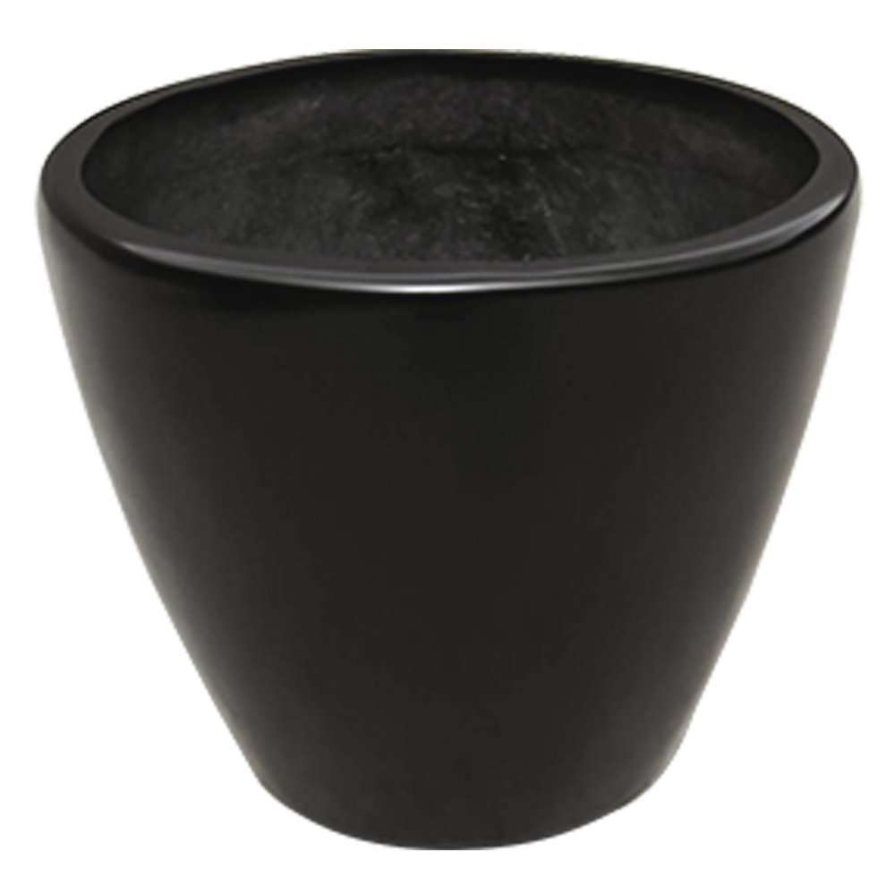 Maceta de fibra de vidrio modelo Bullet mini chocolate*