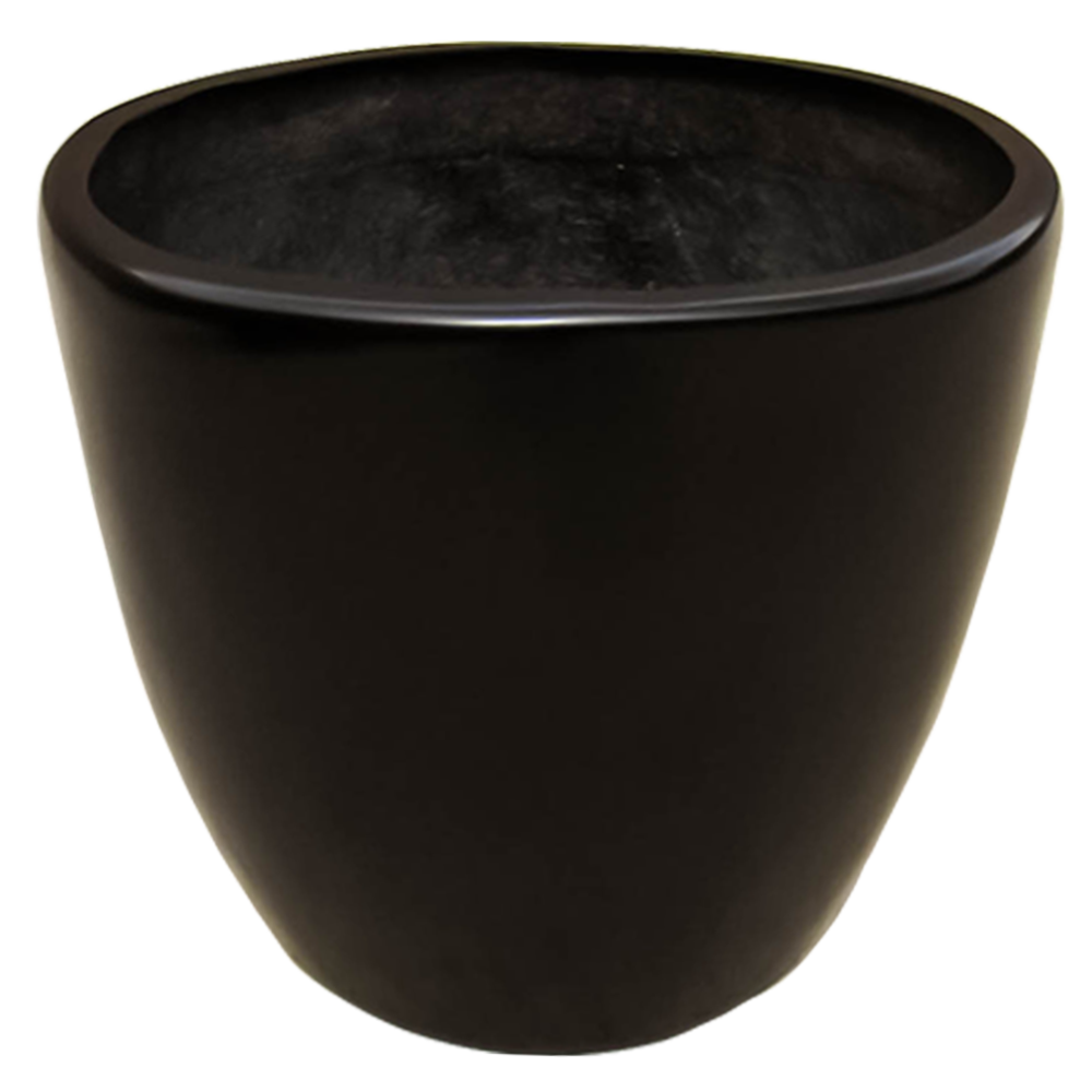 Maceta de fibra de vidrio modelo Bullet Chico chocolate*