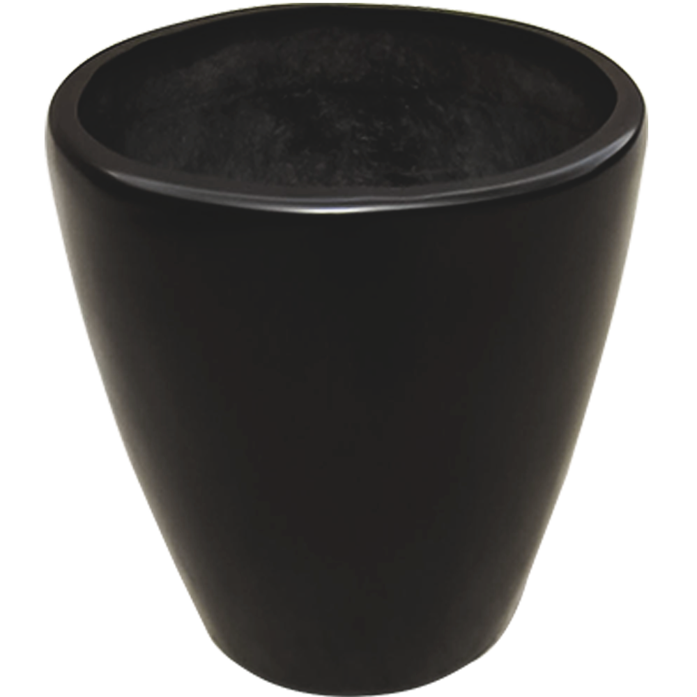 Maceta de fibra de vidrio modelo Bullet Mediano chocolate*