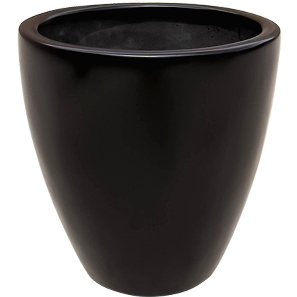 Maceta de fibra de vidrio modelo Bullet Grande chocolate*