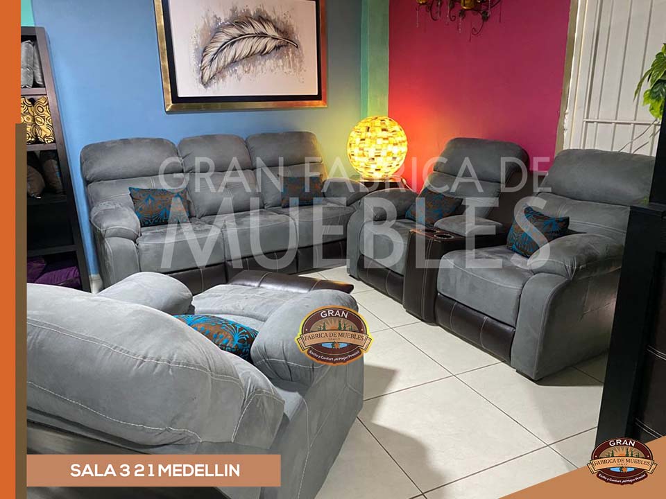 Sala 3 2 1 Medellin Con 1 Sillón Reposet