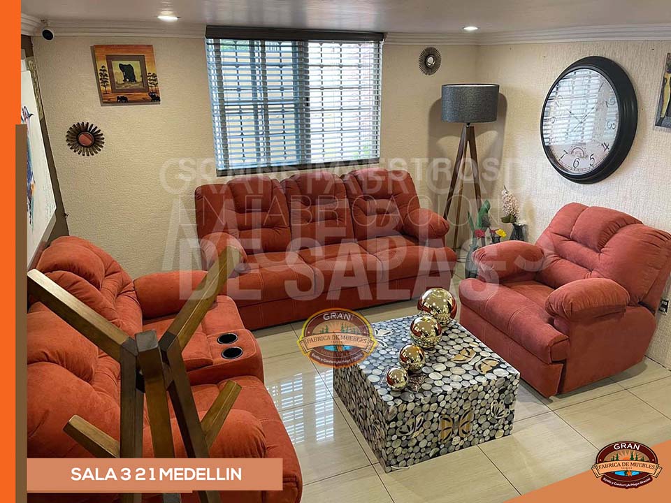 Sala 3 2 1 Medellin Con 1 Sillón Reposet