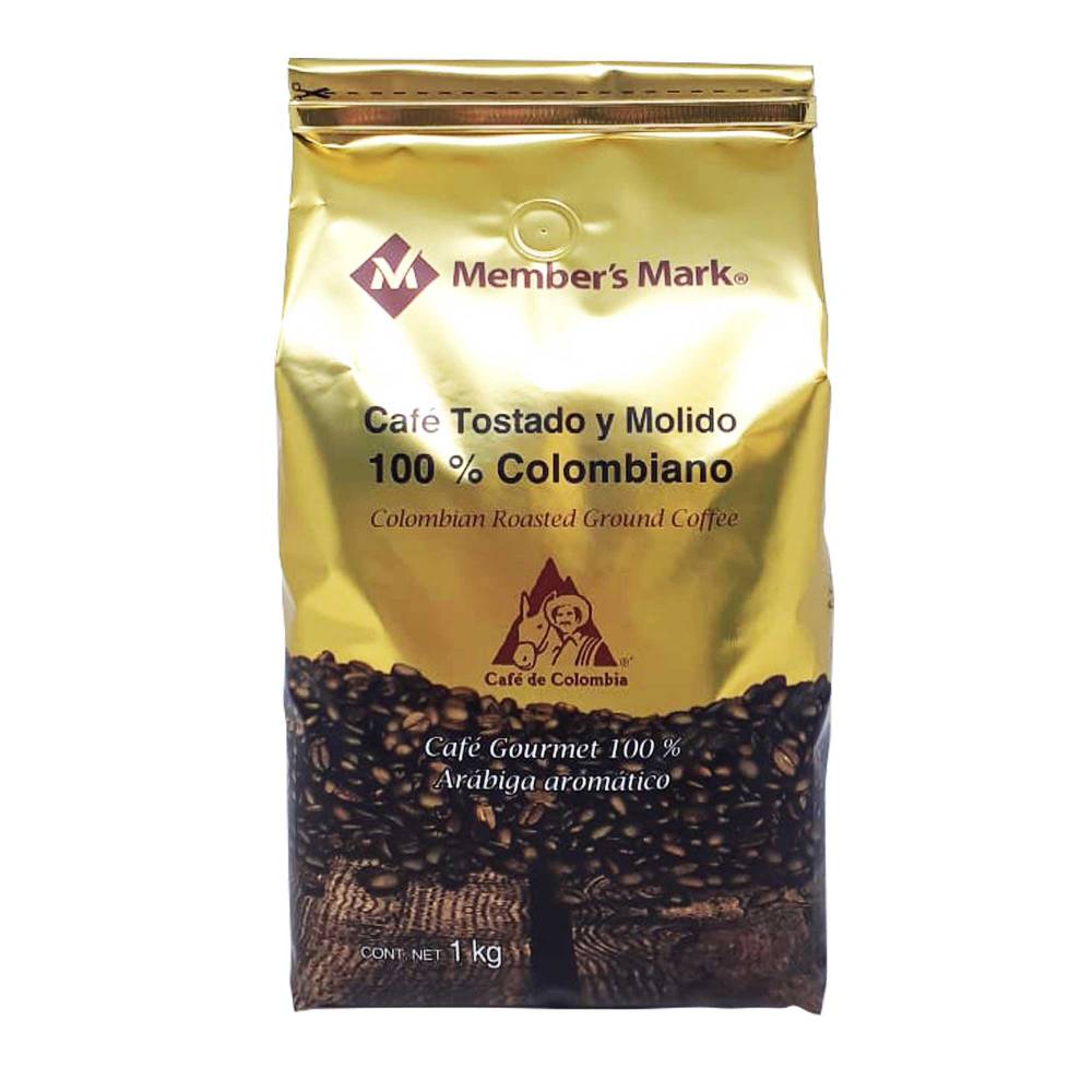 Café Tostado Y Molido Colombiano 100% Arábiga Aromático 1 Kg