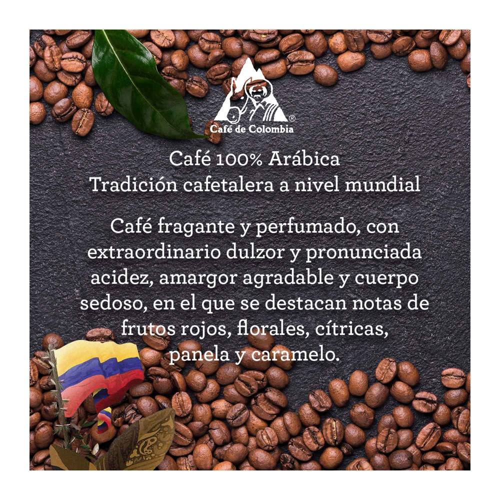 Café Tostado Y Molido Colombiano 100% Arábiga Aromático 1 Kg