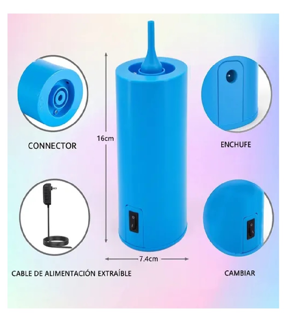 Bomba De Inflar Globo Eléctrica Para Normal O Salchicha