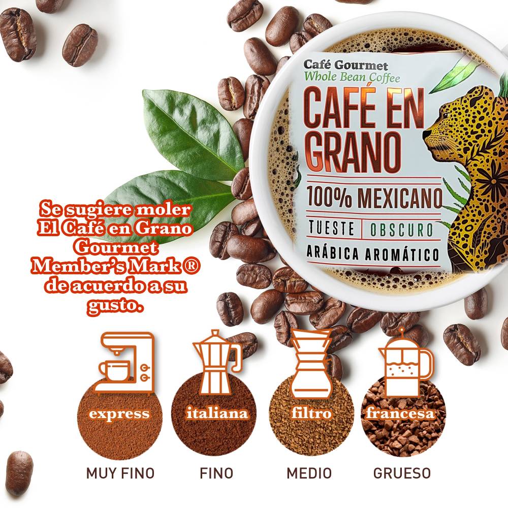 Café Tostado De Grano Puro Arabica Member's Mark 1 Kg