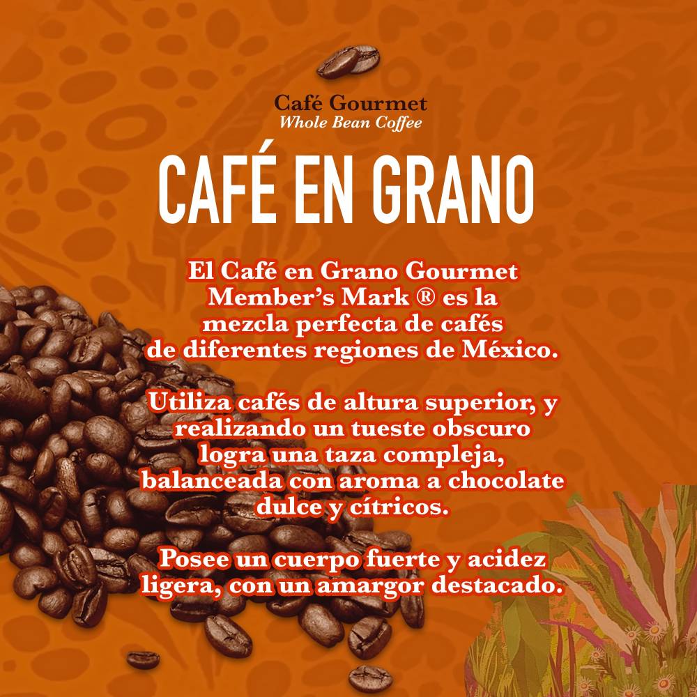 Café Tostado De Grano Puro Arabica Member's Mark 1 Kg