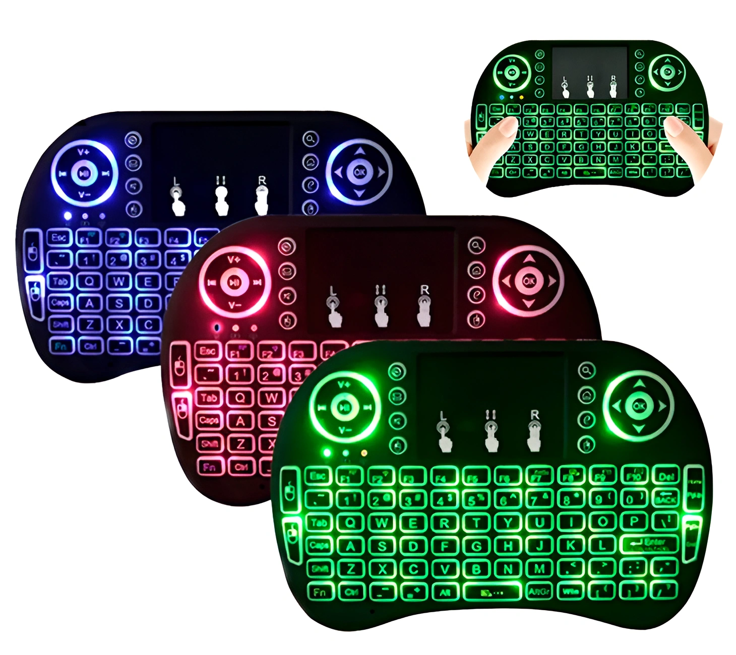 Mini Teclado Bluetooth Inalambrico Iluminado