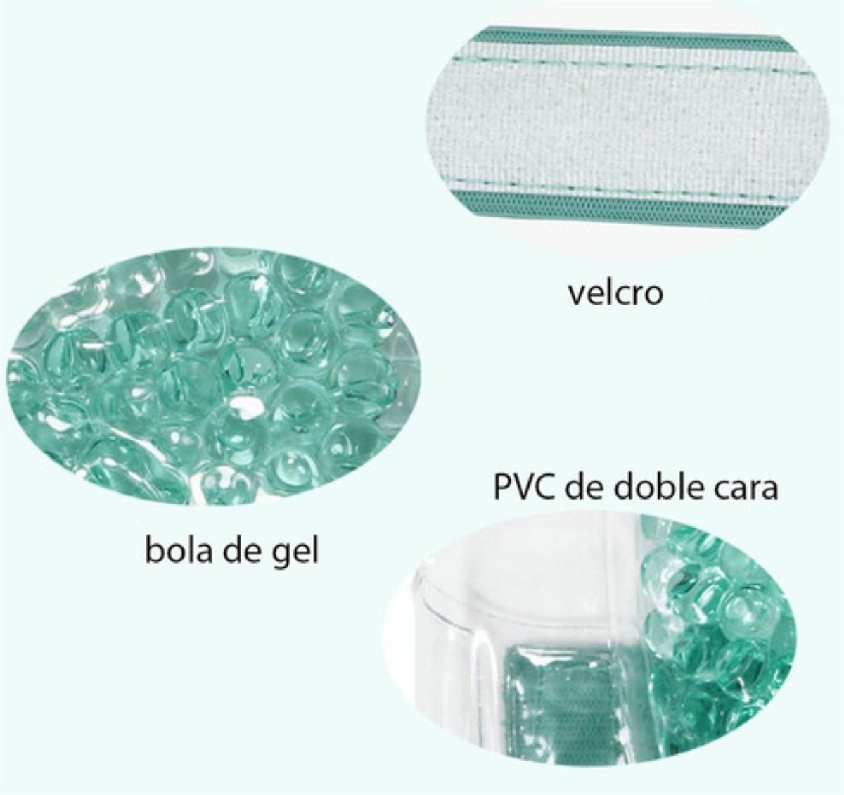 Mascarilla De Compresa Caliente Gel De Hielo Para Ojeras Verde