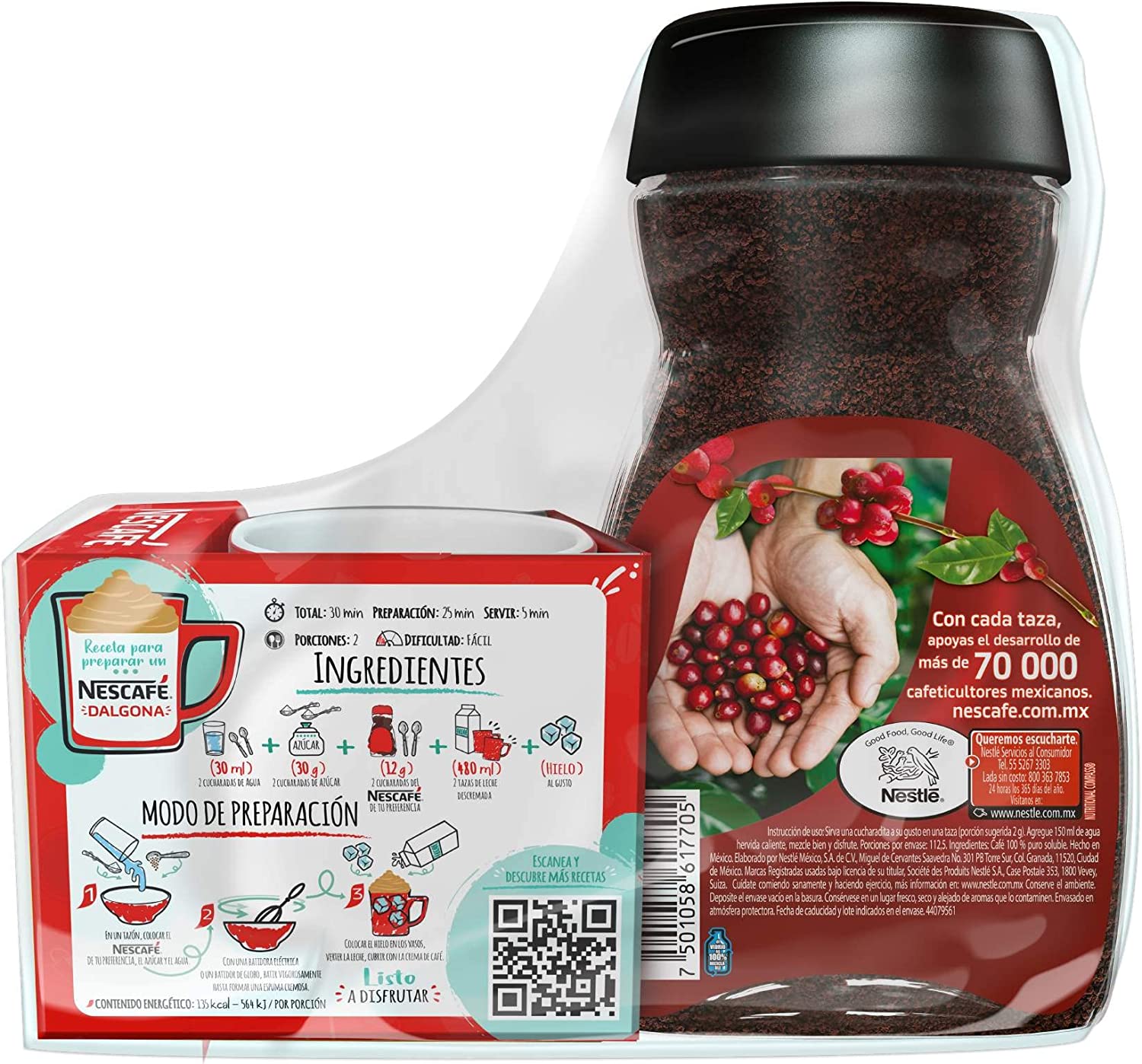 Café Soluble Nescafé Clásico 200g + Taza Roja