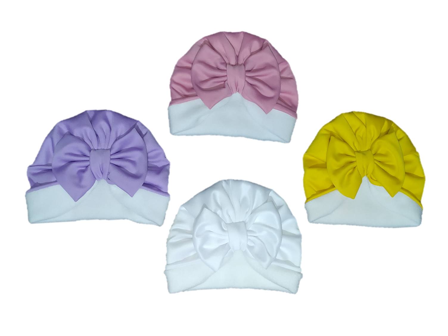 Set de 4 gorros para bebe niña 0-12 m invierno polares calientitos/ Headwrap turbantes bebe, turbantes para bebe niña, Accesorios para regalo