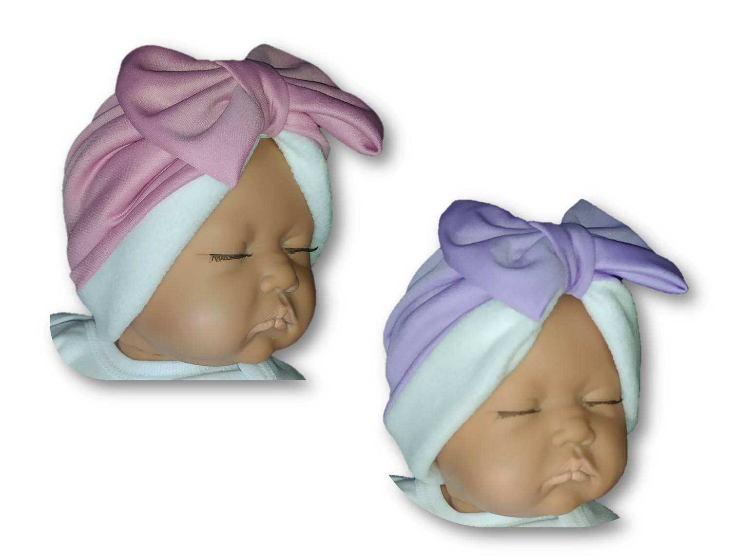 Set de 4 gorros para bebe niña 0-12 m invierno polares calientitos/ Headwrap turbantes bebe, turbantes para bebe niña, Accesorios para regalo