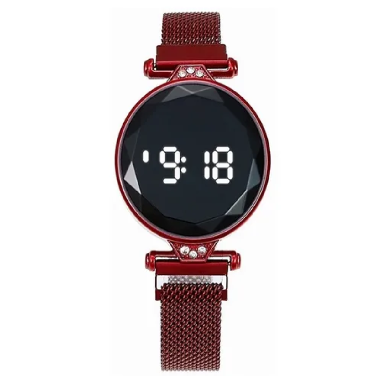 Reloj De Mano Casual Brazalete Rojo