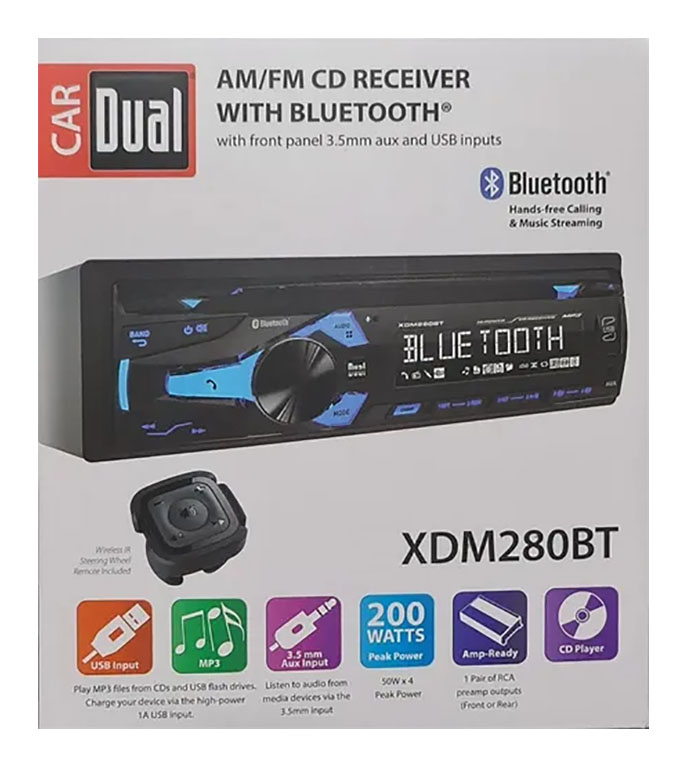 Kit Auto Estéreo Dual Cd Bluetooth + Bocinas Focal 6.5