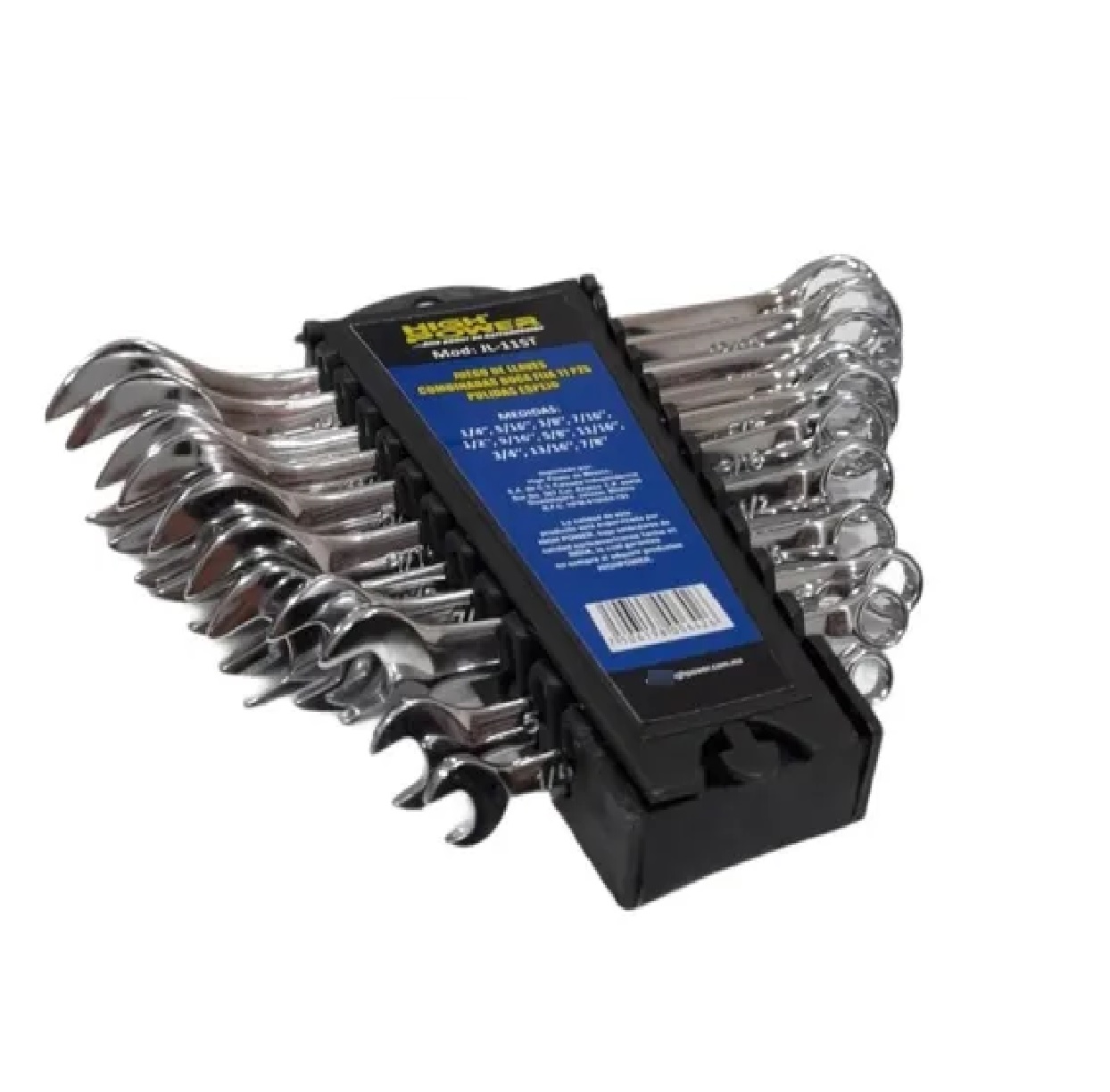 Juego De Llaves Combinadas Milimetrica Cromado