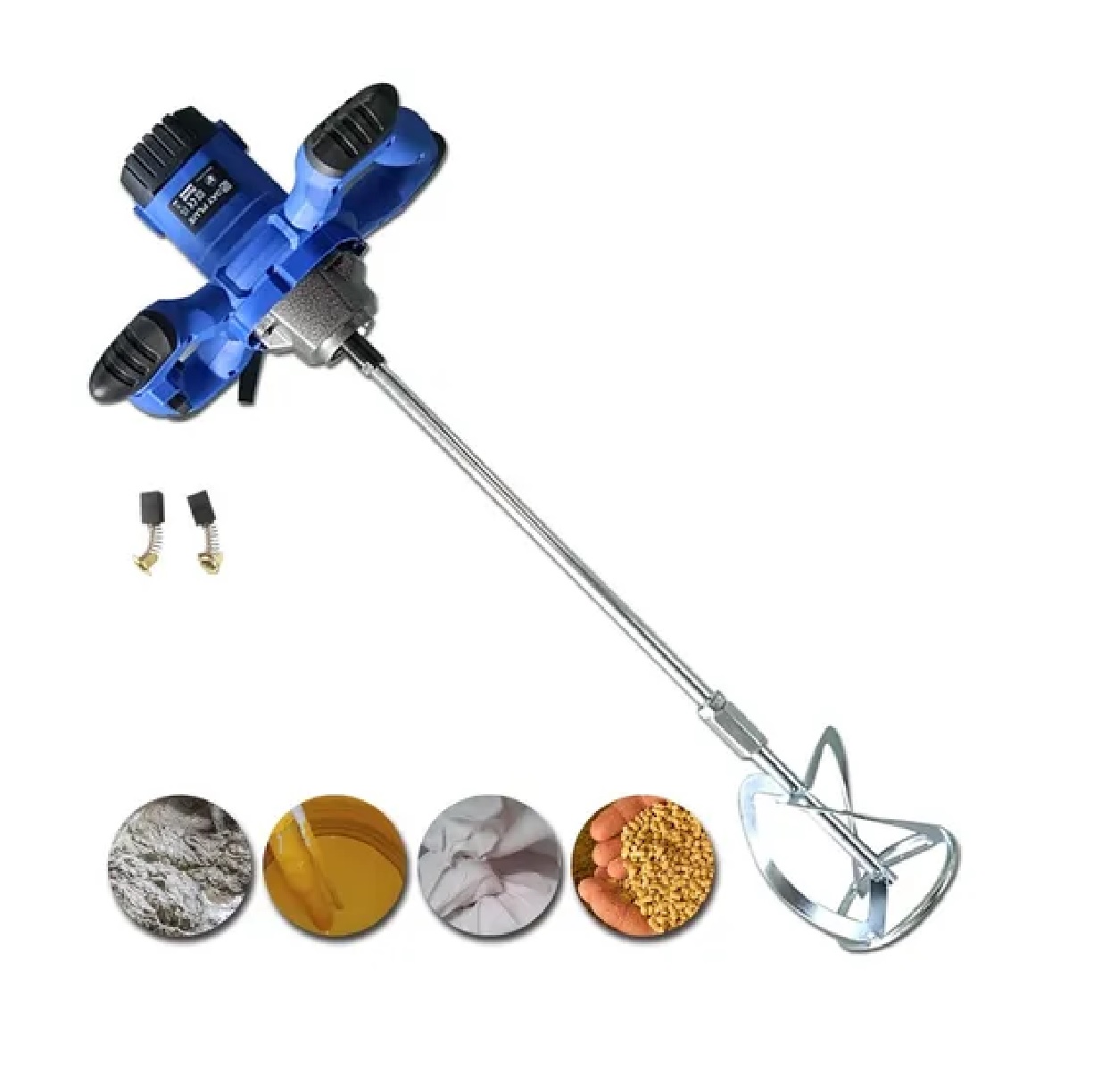 Mezcladora De Pintura Eléctrica De Mortero 127v Azul