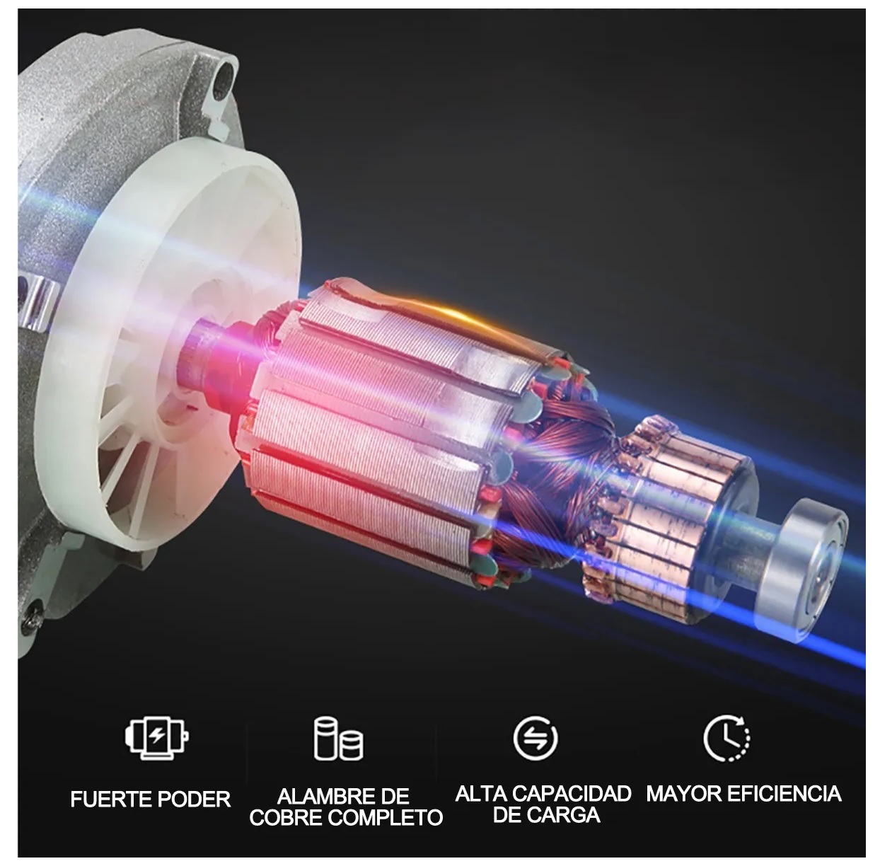 Mezcladora De Pintura Eléctrica De Mortero 127v Azul