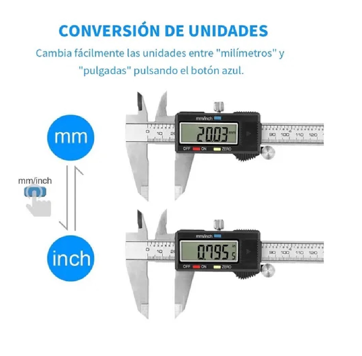 Calibrador Vernier Digital Pie De Rey Estuche Negro
