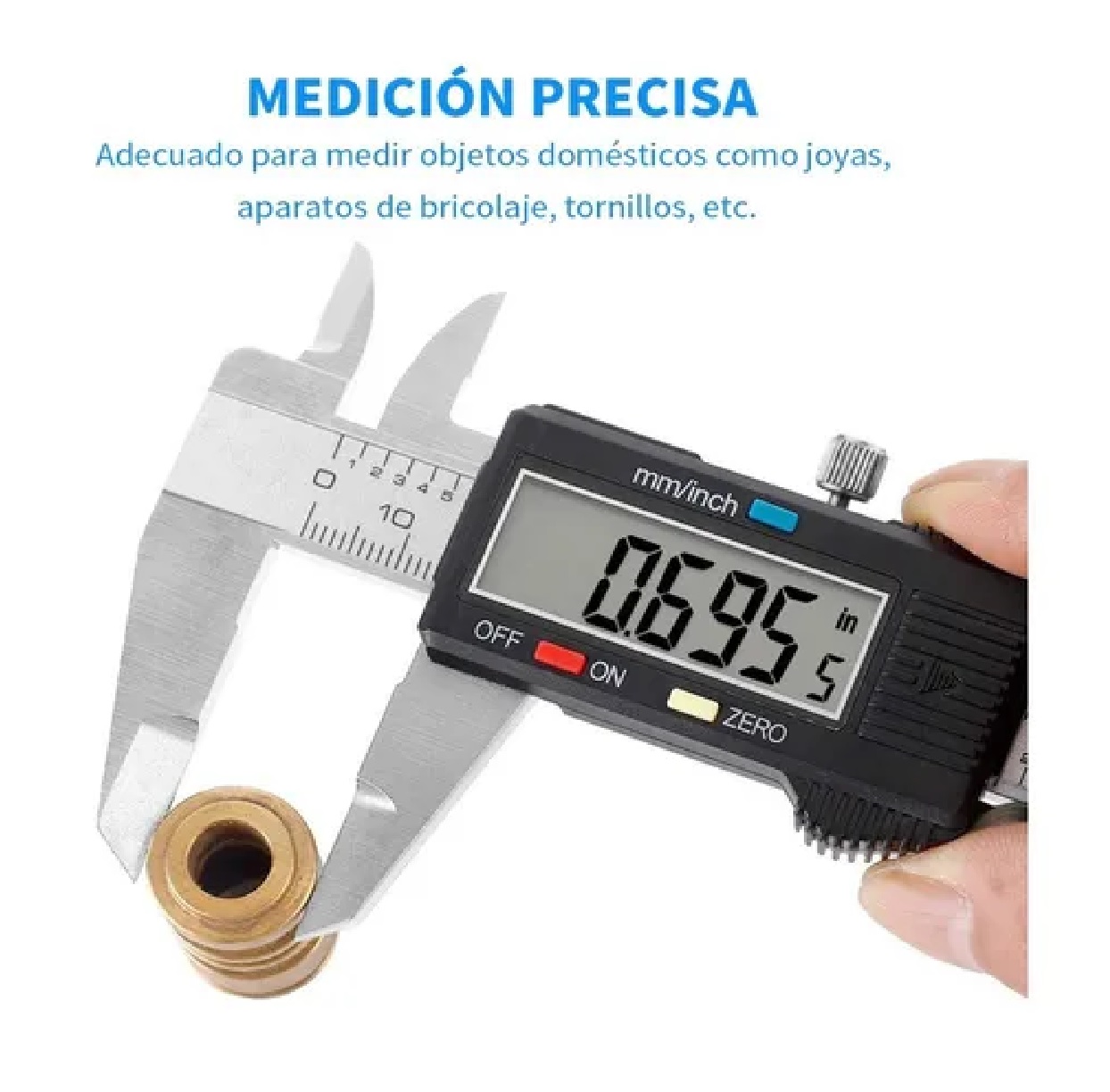 Calibrador Vernier Digital Pie De Rey Estuche Negro