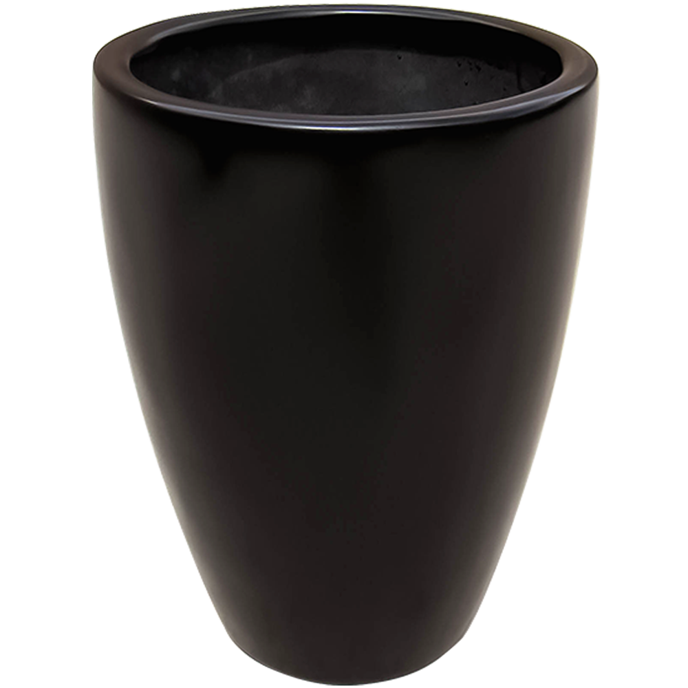 Maceta de fibra de vidrio modelo Bullet Extra grande chocolate*