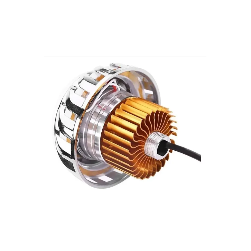 Lupa Led Faro Ojo De Angel Y Demonio Motos Auto Tipo Turbina