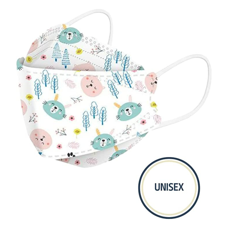Cubrebocas KF94 Infantil - Ajustador Nasal - 4 Capas de Protección (20)