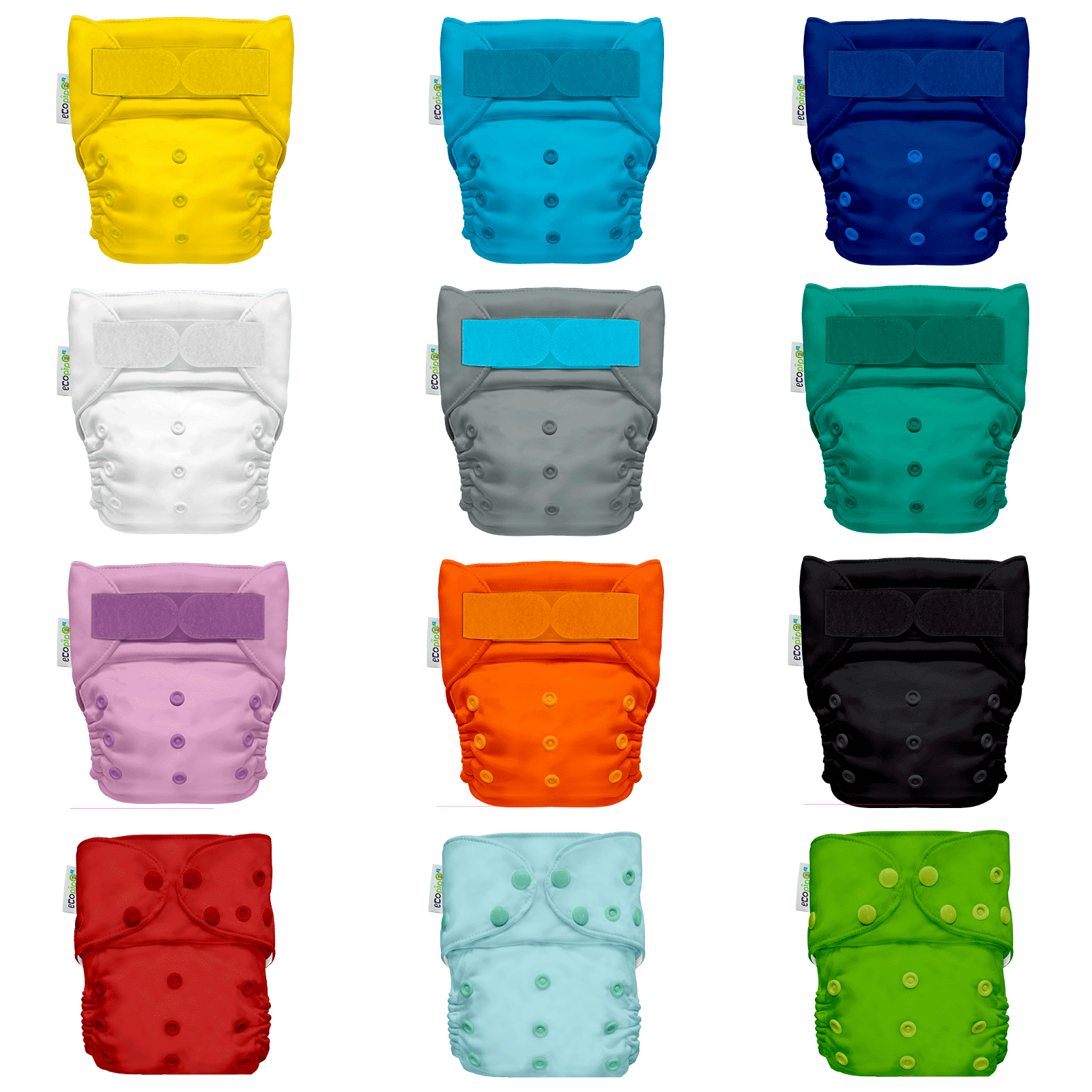 Pañales ecológicos Ecopipo 15 pack unitalla, reusables y lavables