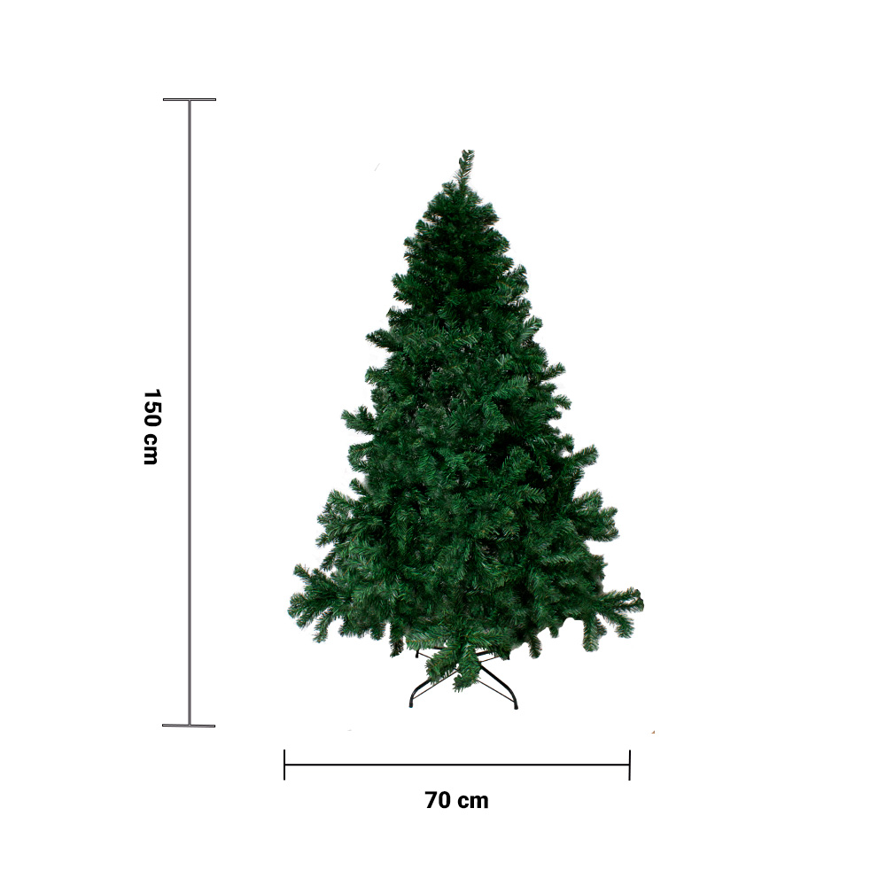 Arbol Pino De Navidad Verde 150 Cm Vara De Estrella Árbol Artificial