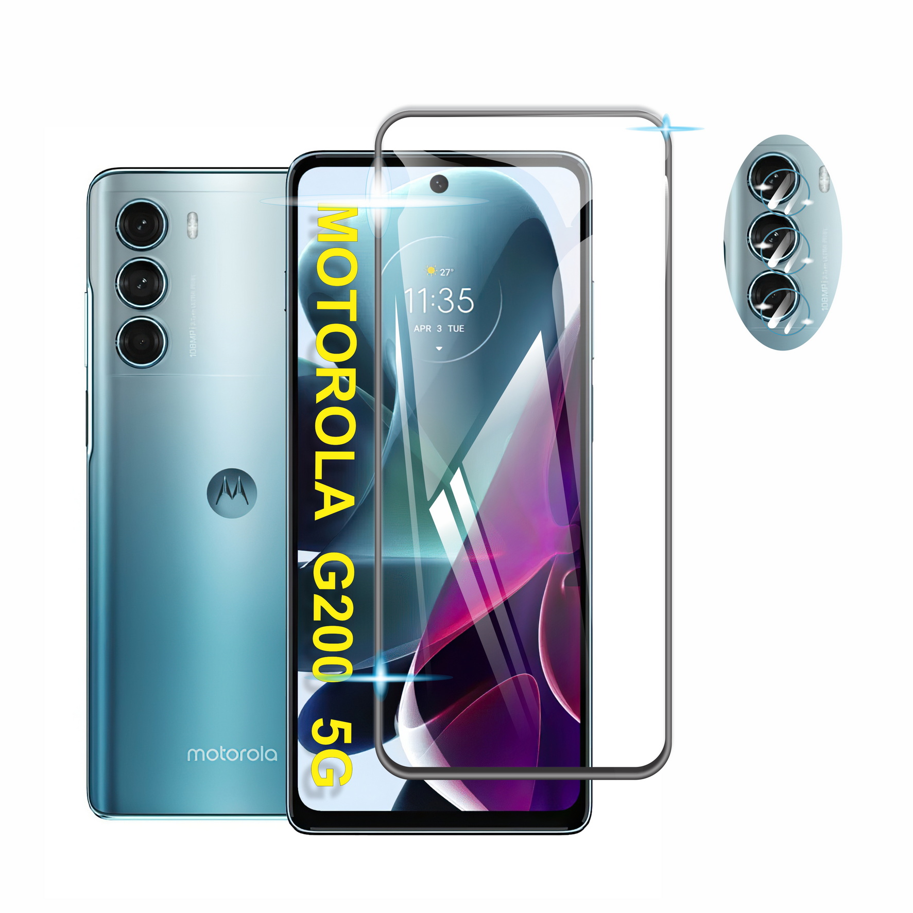 Cristal Templado 9d Para Motorola Varios Modelo+ Mica Camara